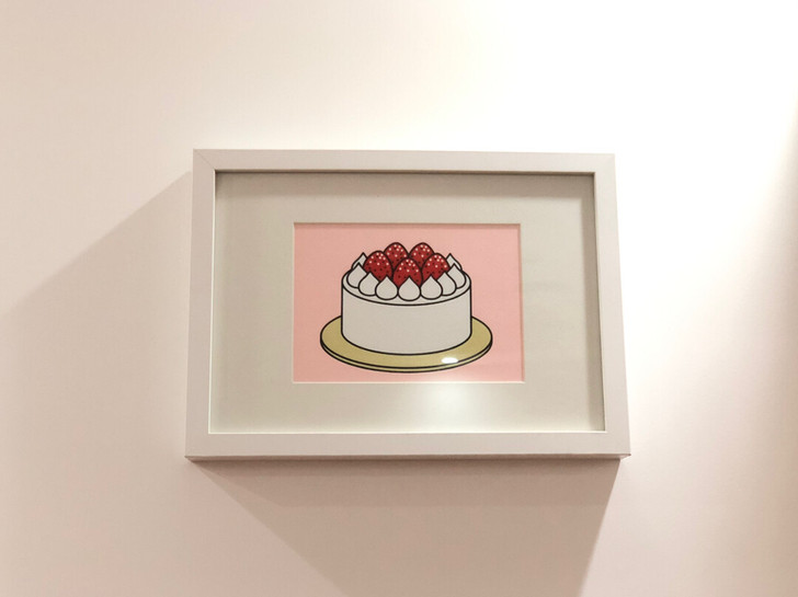 蛋糕装饰画 带原画框 韩国插画家作品 购于...