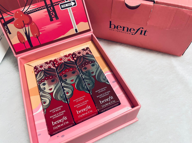 benefit贝玲妃热吻加州柔润唇膏三色礼...