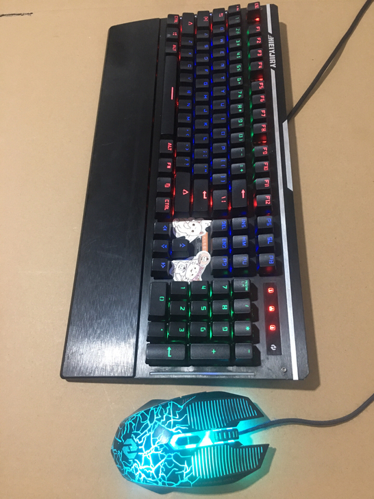 黑技光轴机械键盘游戏外设键盘鼠标键鼠套装 ...