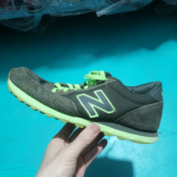 41.5码新百伦501系列翻毛拼接运动休闲鞋