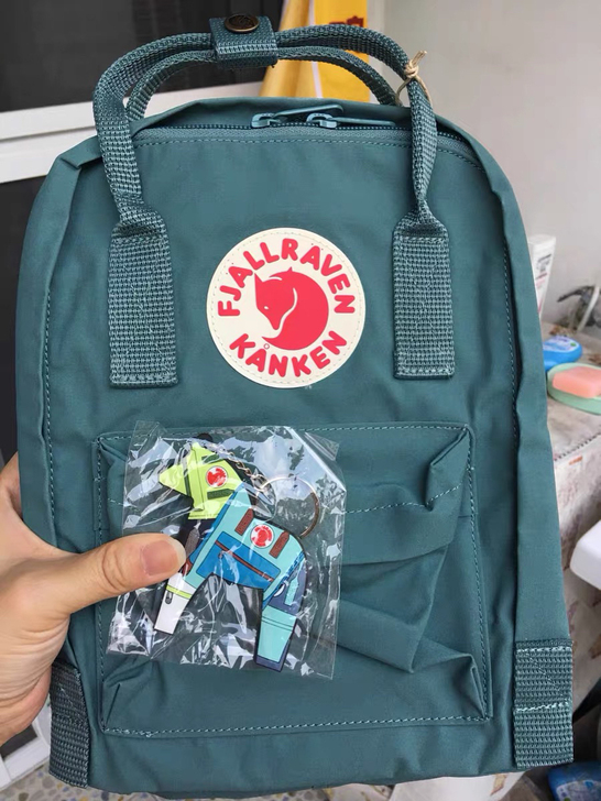 北极狐双肩包kanken学生书包女ins运...