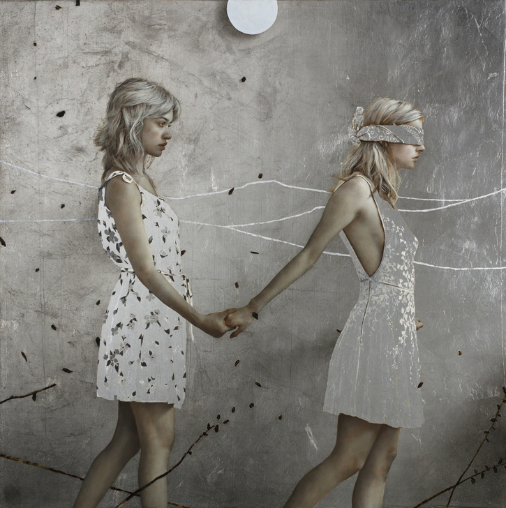 布拉德.鲁本.系列作品 闺蜜 微喷油画 材...