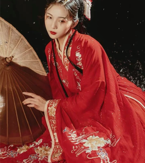 汉衣晟道【花间鹿】原创汉服女齐腰晋制襦裙重...