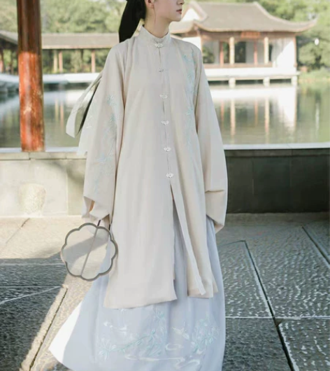 【无忧】倾杯序原创绣花立领对襟琵琶袖长袄齐...