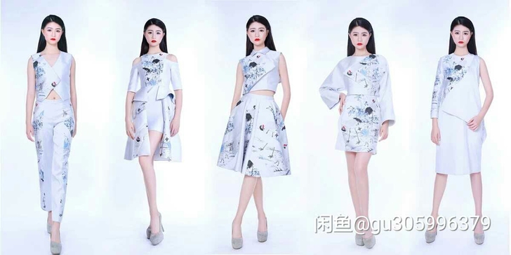 五套服装设计成衣,高档锻料制作,4500元...