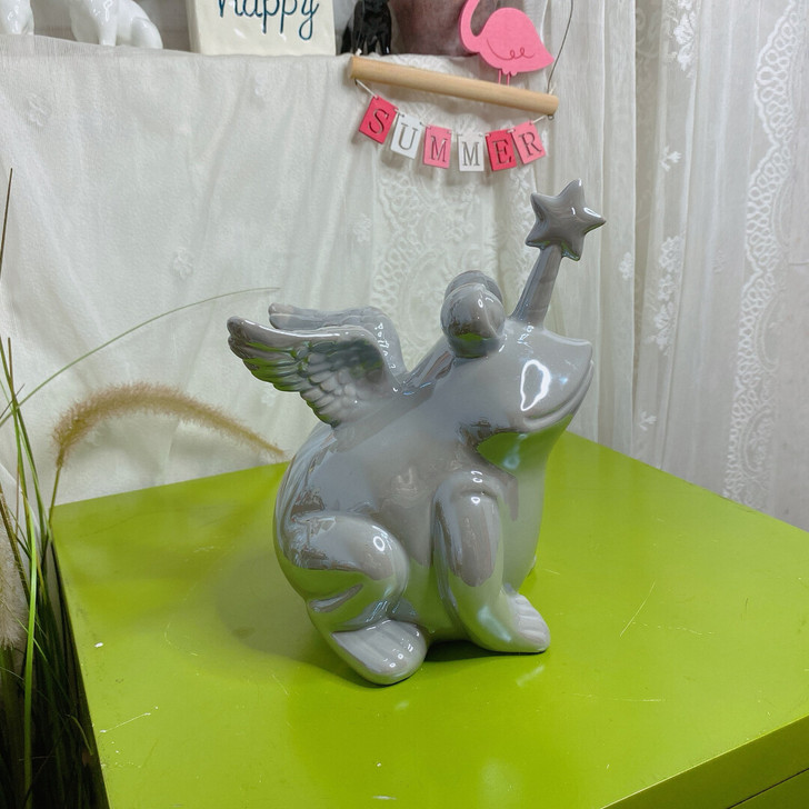 外贸天使蛙，青蛙比特摆件，工艺品珍珠陶瓷釉...