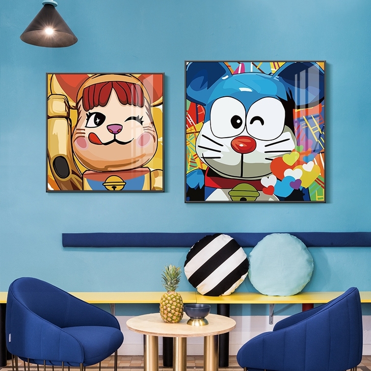 波普风装饰画暴力熊bearbrick挂画卡...