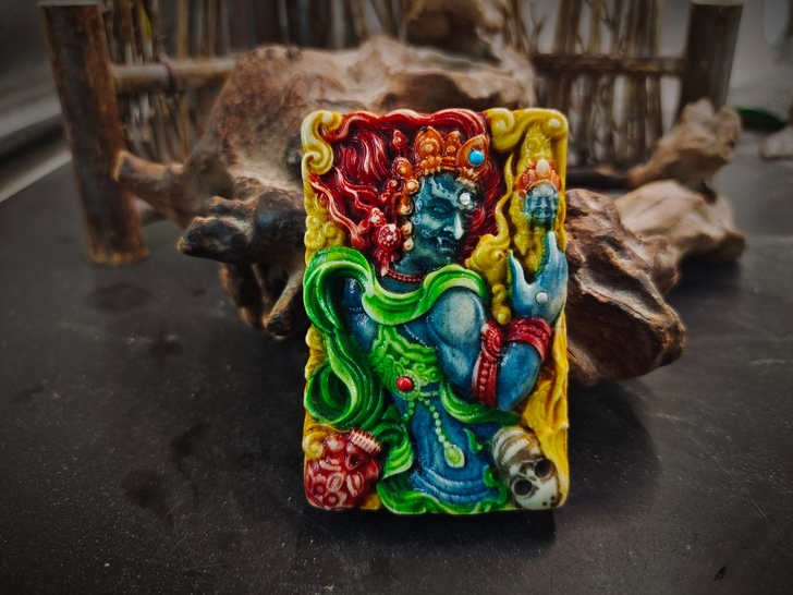 鹿角根付【冥王】牌子，尺寸40*60*14...