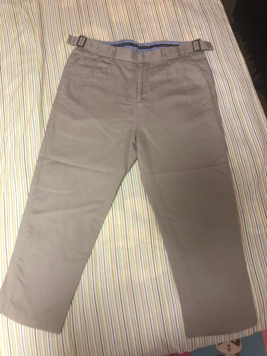 jackjones休闲七分裤，穿过两次，修...