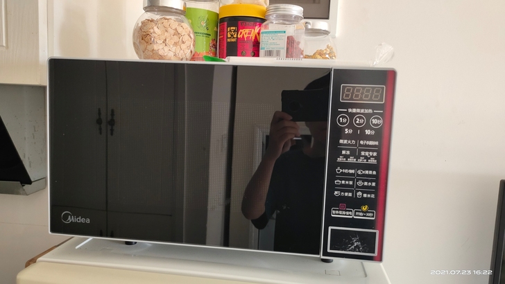 美的微波炉,非转盘式,非常好用和新,平板加...