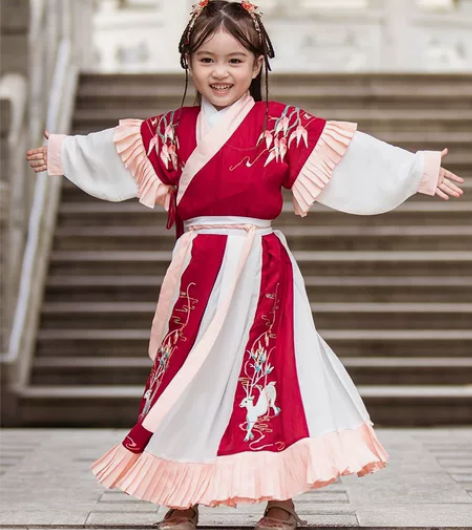 汉家小童原创春季新款汉服儿童女中国风超仙宝...