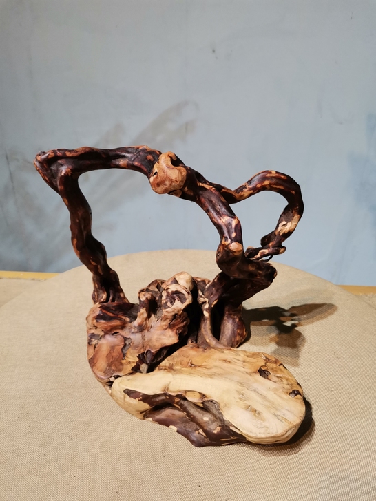 天然杜鹃根精美根圈摆件