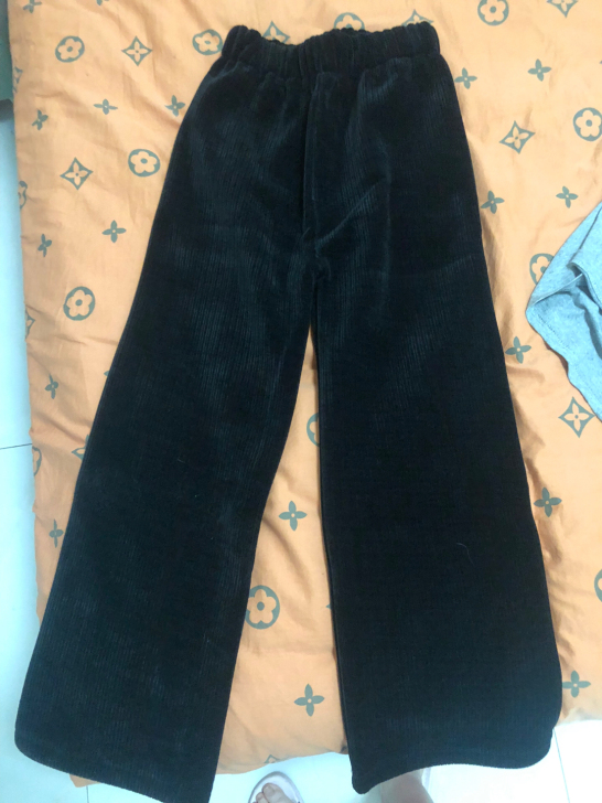灯芯绒加绒女裤 能穿到120斤 松紧腰的 ...