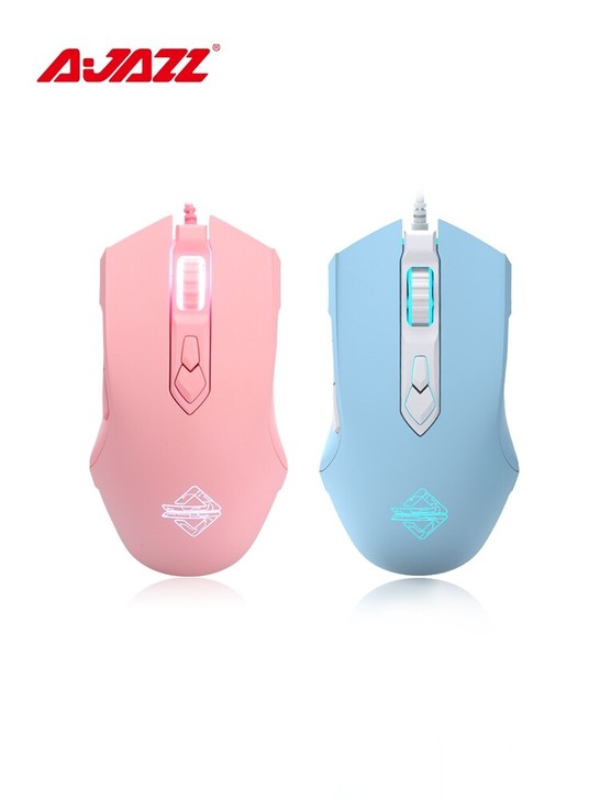 黑爵AJ52电竞游戏背光有线鼠标 驱动宏粉...