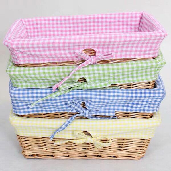 柳编收纳筐，3个以上包邮，颜色随机