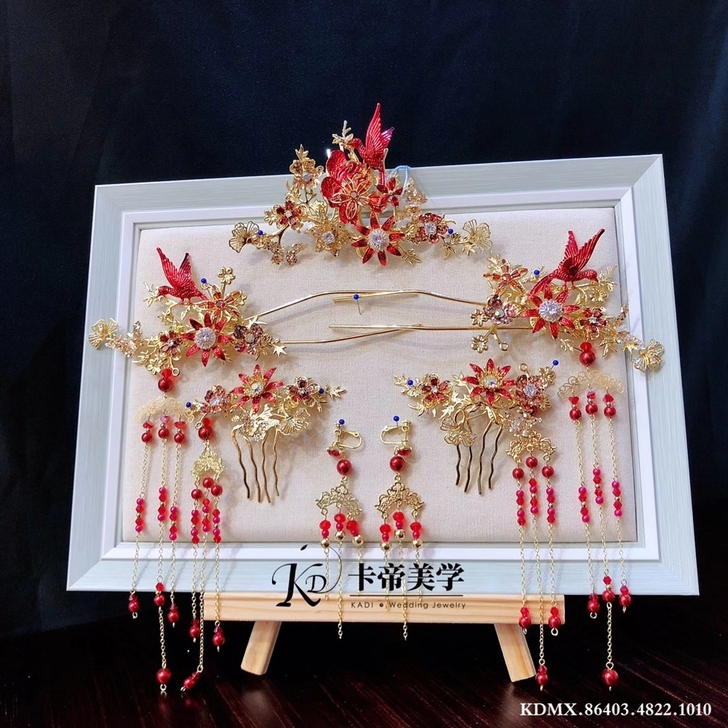 卡帝家ete正版秀禾头饰