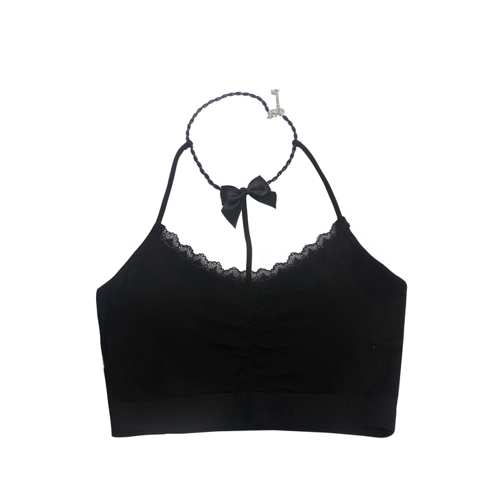 范智乔 【搭配少不了】蝴蝶结交叉设计感挂脖...