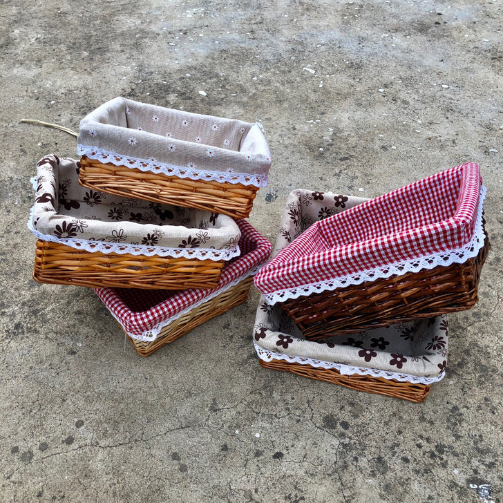 藤编零食杂物收纳盒