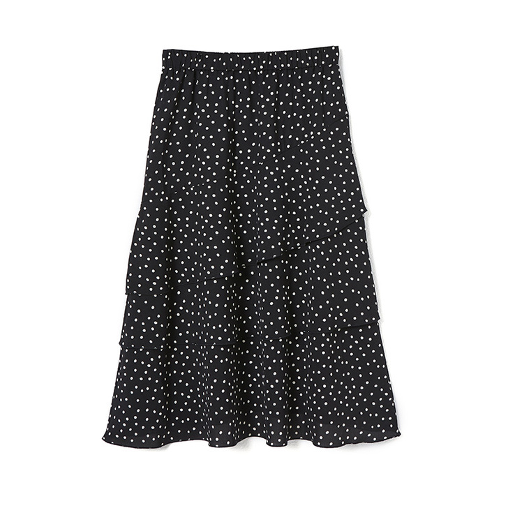 【狂欢价】西遇雪纺波点半身裙女2019春季...