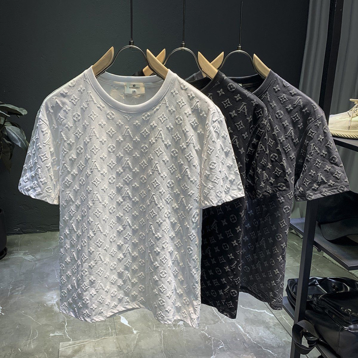 全新2021夏季新款时尚潮牌短袖体恤衫男士...