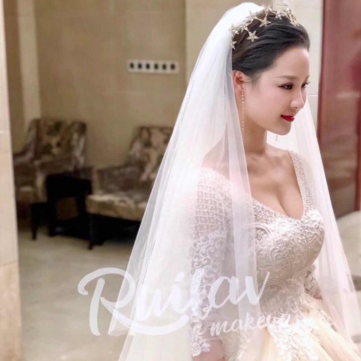 卡帝美学高端定制2018新款新娘婚纱礼服配...