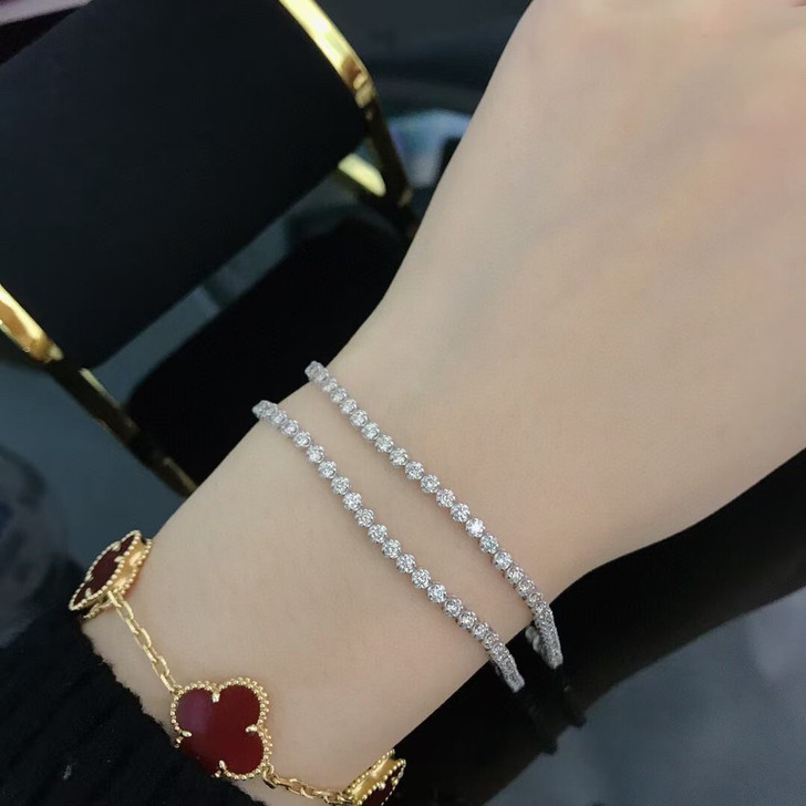 2克拉钻石手链】