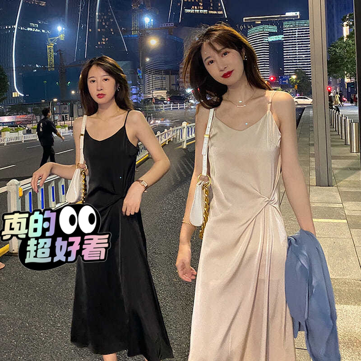 【未拆封】搭配小西装外套吊带连衣裙女潮显瘦...