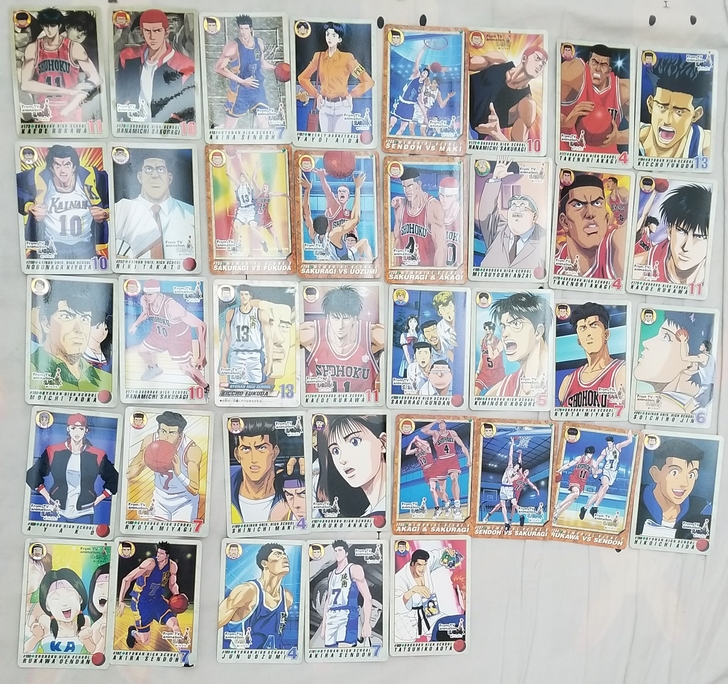 灌篮高手日版收藏卡,图2樱木流川是闪卡,1...