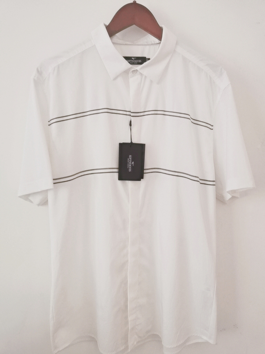 全新 正品七匹狼夏季男士休闲 白色衬衫 ,...