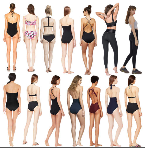 最新男模女模 PS 服装设计 人体模型 人...