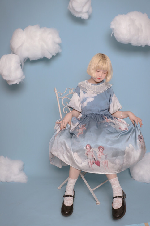 Labeau-柚子-日系少女油画感天空天使...