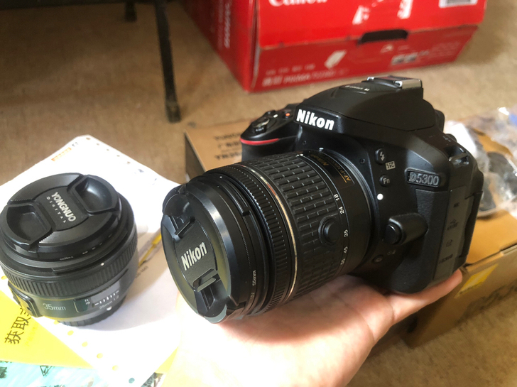 尼康d5300单反相机99新 非常新,快门...