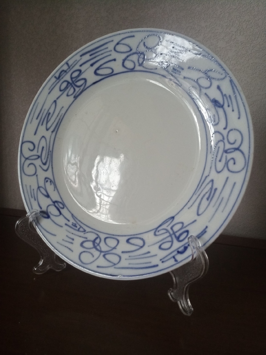 民国青花盘 老青花盘 老双喜青花盘