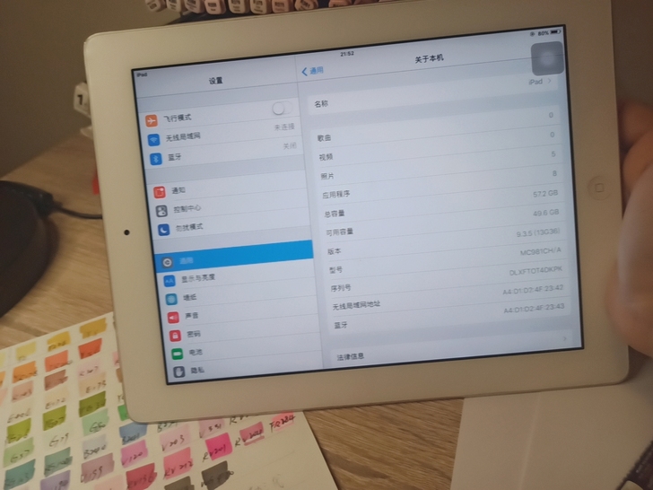 个人闲置iPad2，64G，原装无拆，外观...