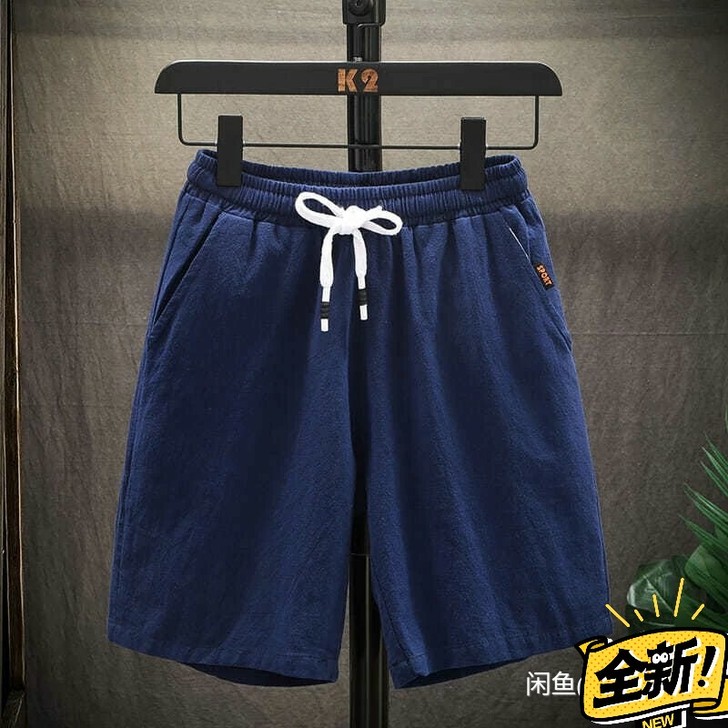 纯棉短裤男夏季五分裤夏季潮流沙滩运动裤男士...