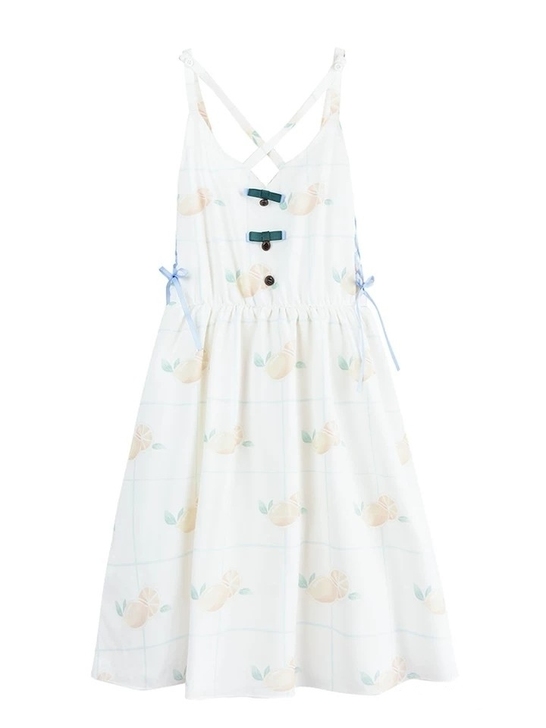 原创设计森女部落无袖吊带裙少女连衣裙甜美A字裙夏季裙子衣服仙