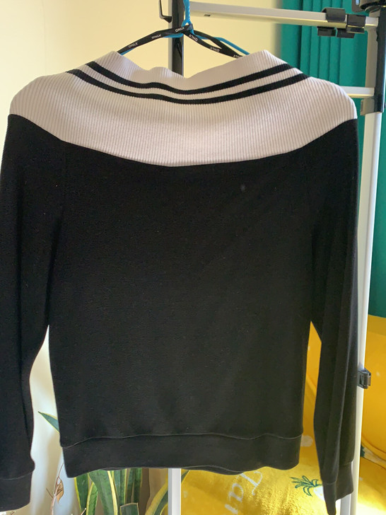 only针织衫女士毛衣一字领性感毛衣