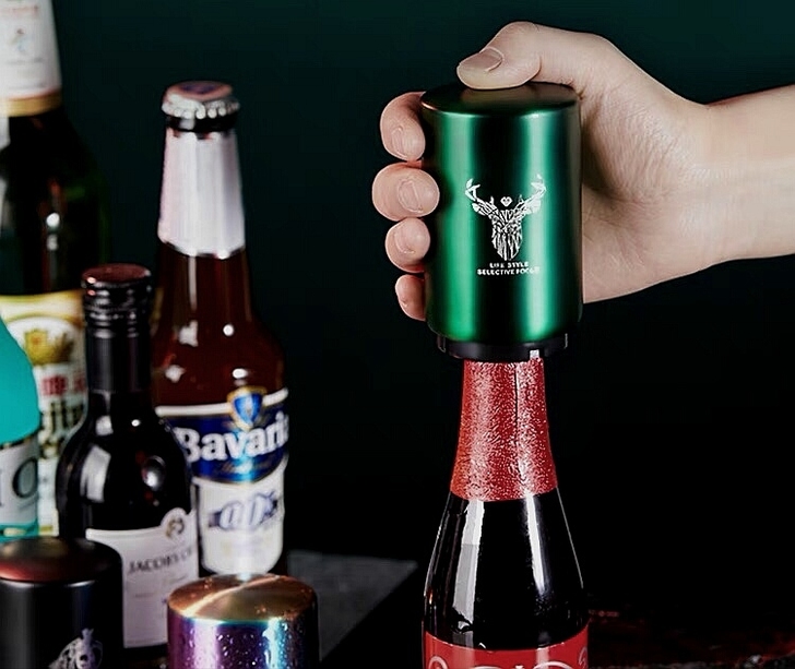 开瓶器瓶起子红九多功能开瓶创意无痕启瓶自动...