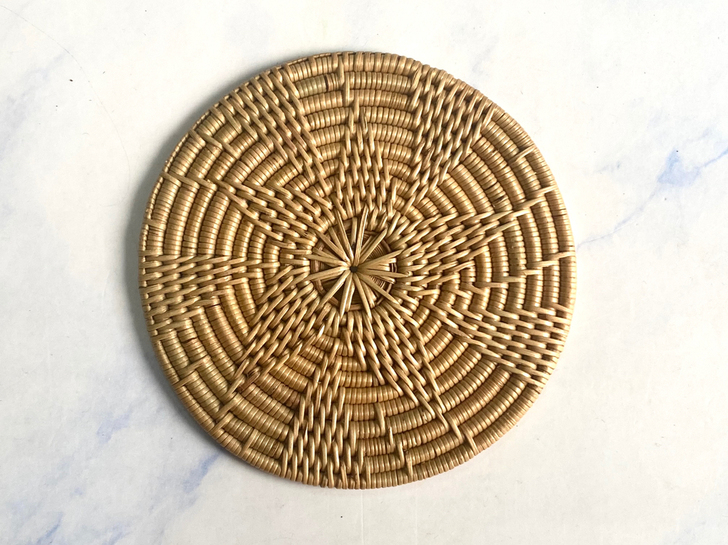 预定款印尼ata纯手工编织星星款杯垫