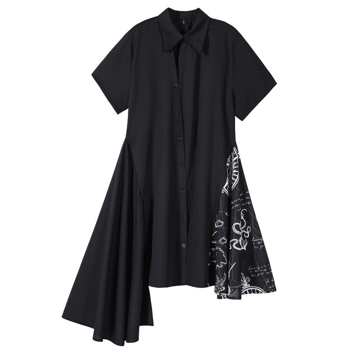 LI GHT原创暗黑系连衣裙女2020夏季...