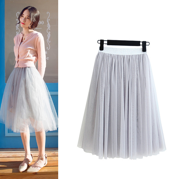 自制！仙女裙飘逸纱裙3层网纱蓬蓬裙半身裙女纱裙仙##amp；hellip；