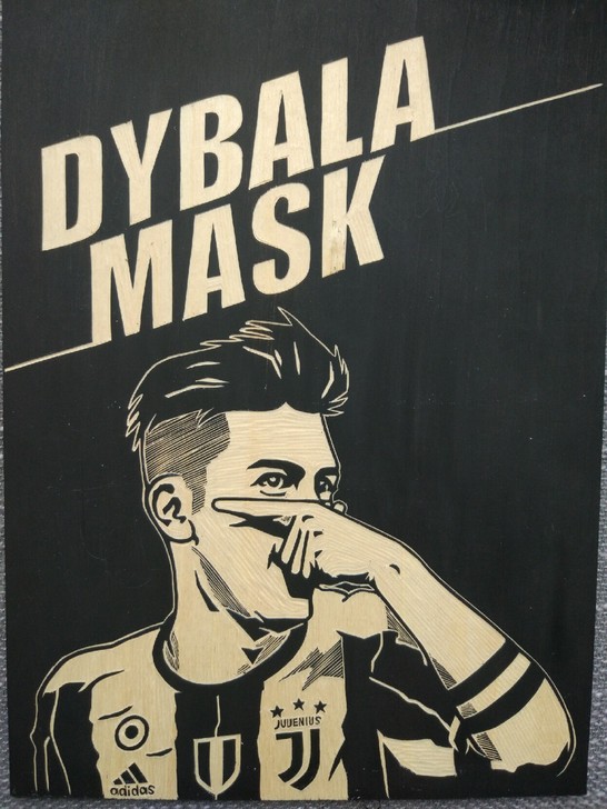 迪巴拉黑白木刻版画纯手工制作