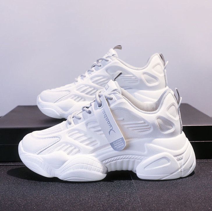 老爹鞋女夏季透气网面2021新款网红百搭厚...