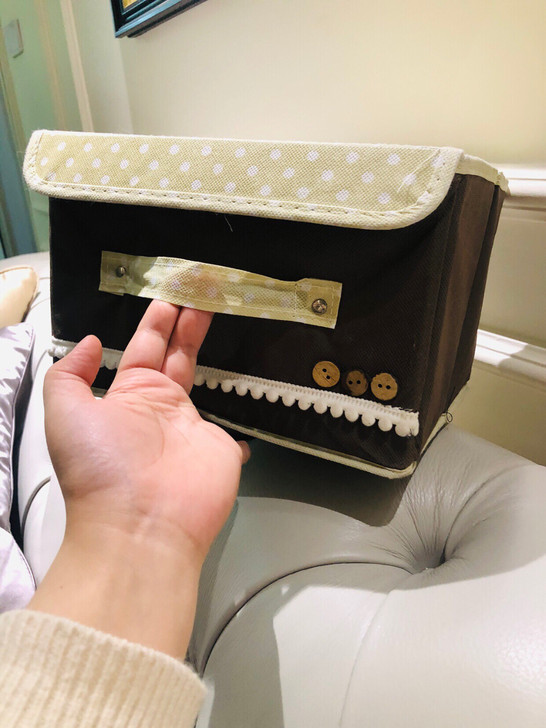 收纳箱大小号码整理箱储物箱亚麻布艺中号玩具...