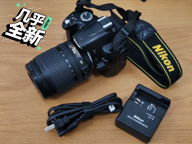 九五新的尼康D5000套机，带18-105...