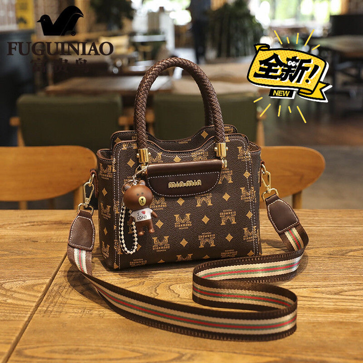 富贵鸟女包包2020新款潮时尚百搭拼色斜挎...