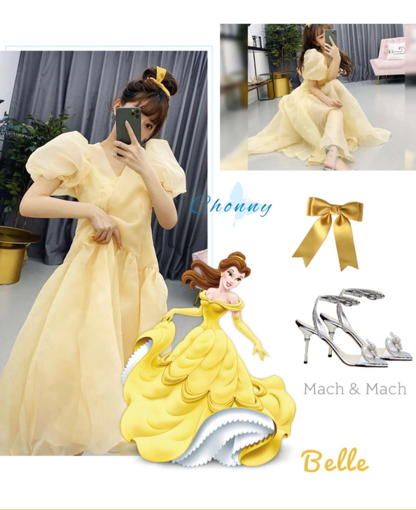 迪士尼在逃公主裙！仅拍照穿过一次，太出片了。