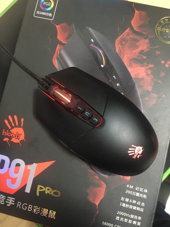 出血手幽灵p91pro 鼠标，赠送荒野宏数...