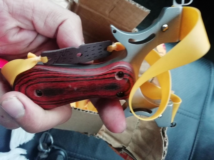 弹弓  扁皮  实木  304不锈钢 正品...