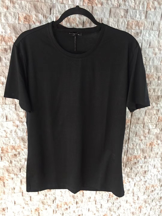 CD纯黑色简约刺绣小蜜蜂刺绣打底高档男士短...